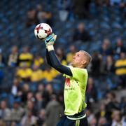 Målvakten Robin Olsen spelar sin tionde raka VM-kvalmatch.