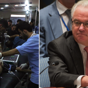 Bilder från sjukhus i Aleppo/Churkin