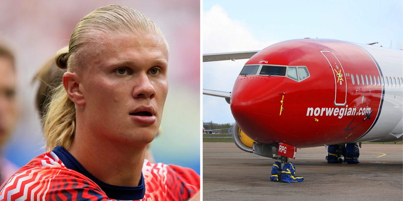 Erling Haaland under VM. Norwegian-plan.