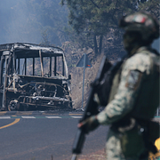 Bilder från Mexiko efter ”El Menchos” död.