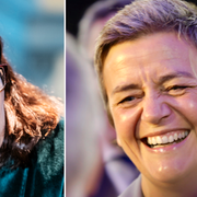 Cecilia Malmström (L) och Margrethe Vestager