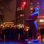 Bild från Jussi Björlings torg i Borlänge. 