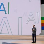 Alphabets vd Sundar Pichai. Arkivbild.