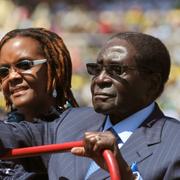 Grace och Robert Mugabe. 