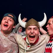 Glada norrmän trots förlusten i kvartsfinalen.