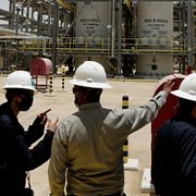 Saudi Aramcos anläggning i Hawiyah.