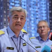 Jon Ståle Stamnes från polisen under dagens presskonferens.