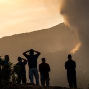 Utbrottet på La Palma under fredagen