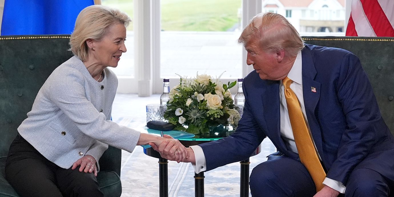 President Donald Trump och EU-chefen Ursula von der Leyen i Skottland i juli 2025.