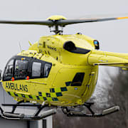 En ambulanshelikopter.