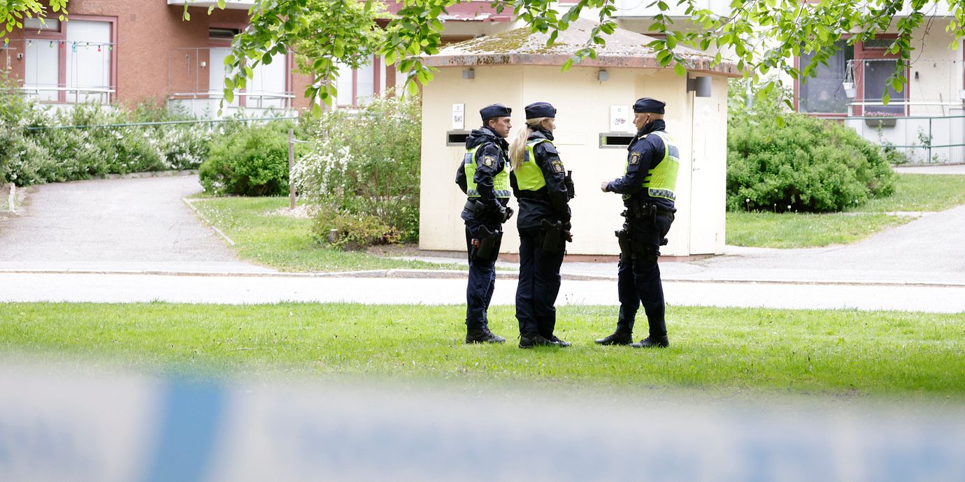 Arkivbild från en polisinsats i Örebro 2025.