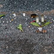Minnesplats för den unge mannen som sköts till döds i en bil i Rinkeby på nyårsafton.