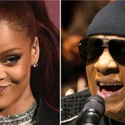 Rihanna och Stevie Wonder. 