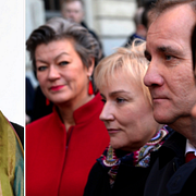 Ylva Johansson, Helene Hellmark Knutsson, Stefan Löfven och Åsa Romson