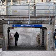 Tunnelbandenedgången i Gubbängen.
