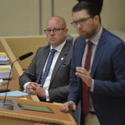 Arivbild. Jimmie Åkesson och Björn Söder.