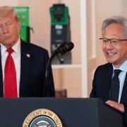Donald Trump och Nvidias vd Jensen Huang 