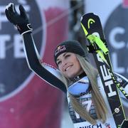 Lindsey Vonn vann störtloppet i Garmisch Partenkirschen.