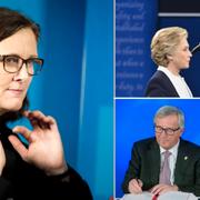 Malmström, Clinton, Trump, Trudeau och Juncker.