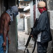 Arkivbild, gängmedlemmar i Port-au-Prince.