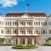 Raffles Hotel i Singapore är ett av de få stora kvarvarande 1800-talshotellen i världen.