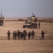 Amerikanska soldater i Syrien 2021. 