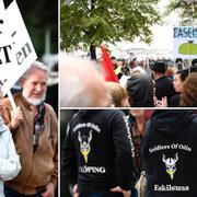 Bilder från manifestationen.