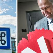Bromma flygplats och Jonas Sjöstedt.