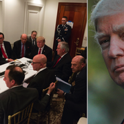 Trumps ”situation room” i Mar-a-Lago vid ett tidigare tillfälle.