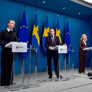 Regeringens presskonferens på torsdagen.