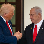 Gaza 25 juli/Trump och Netanyahu.