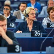  Socialdemokraten Helene Fritzon i EU-parlamentet.

