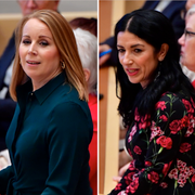 Karolina Skog, Annie Lööf, Amineh Kakabaveh och Nooshi Dadgostar