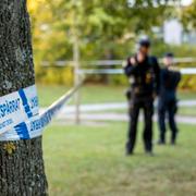 Polisen under en annan insats. Arkivbild. 