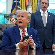 Donald Trump, arkivbild från maj 2025.