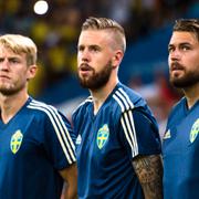 Filip Helander, Pontus Jansson, Kristoffer Nordfeldt, Isaac Kiese Thelin och John Guidetti.