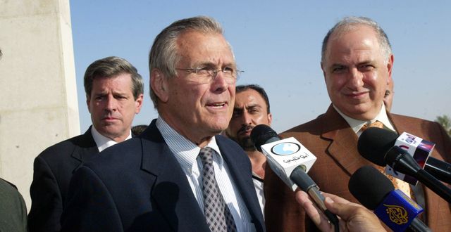 Donald Rumsfeld. Arkivbild RABIH MOGHRABI / AFP