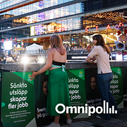 Valrörelse på Sergels torg.