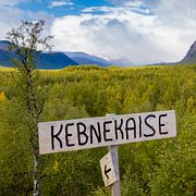 Gångväg vid Kebnekaise.