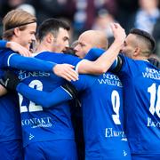 IFK Göteborgs spelare under matchen mot Sirius.