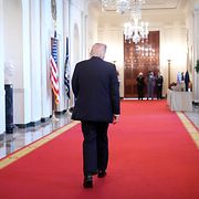 Donald Trump i Vita huset på tisdagen.