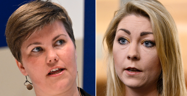 Hanna Gunnarsson (V) och Maria Ferm (MP). TT