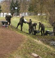 Bundeswehr-soldater i januari.