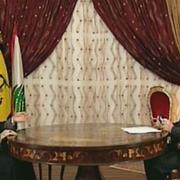 Hassan Nasrallah intervjuas på TV-stationen OTV i Libanon.