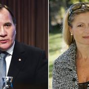 Stefan Löfven (t v) Katerina Janouch (t h)