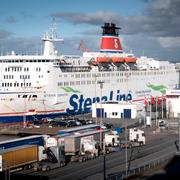 Stena-färja i Göteborgs hamn.