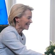Ursula von der Leyen och Donald Trump 