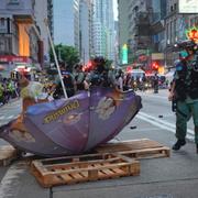 Demonstrationer i Hongkong mot den nya lagen/Boris Johnson