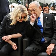Benjamin Netanyahu och frun Sara i veckan.