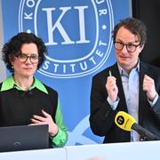 Ylva Hedén Westerdahl, chef för Konjunkturinstitutets prognosavdelning och Albin Kainelainen, generaldirektör.